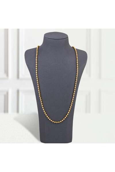 knooz Gold Alternative Necklace, Gold Balls, Does Not Cause Sensitivity