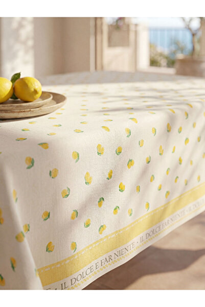 LC Waikiki Nevavm Farkıyla Lemon Patterned Tablecloth 150X220 cm