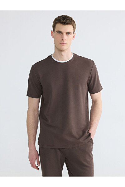 LC Waikiki Nevavm Differential Oval Collar Men's T-Shirt