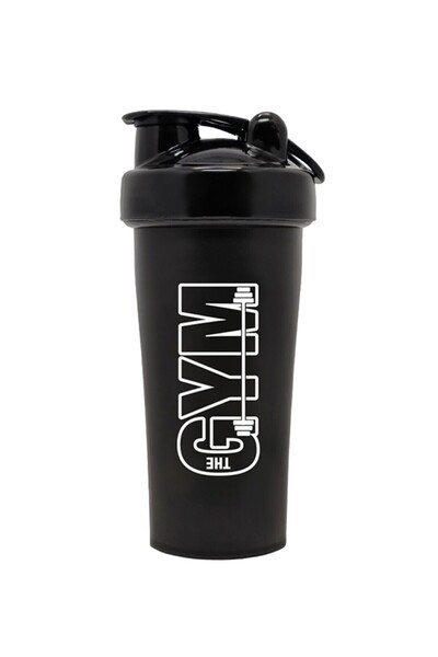 COOL SHAKER شيكر بشعار الجيم سعة 650 سي سي باللون الأسود