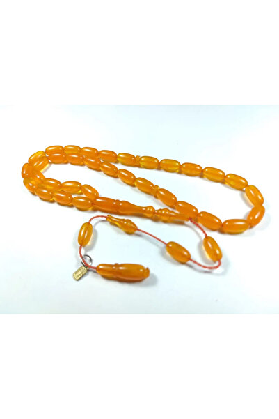 İskeçe Tesbih Ayhan Turan Usta İşi İmzalı 0.6 Milim Διαφανές Κεχριμπάρι Συμπι...