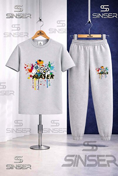 SS SİNSER Παιδικό Σετ Φόρμας GAME ON PLAYER COLORFUL με Τυπωμένο Σχέδιο και Μ...