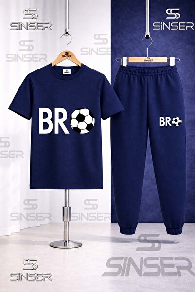 SS SİNSER Παιδικό Σετ Φόρμας με Στάμπα BRO TOP YAZI BYZ