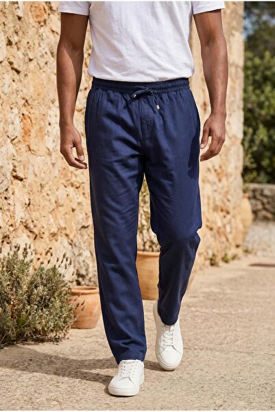 Valiberta بنطلون رياضي صيفي للرجال من ميريديان فابريك، مصنوع من القطن بنسبة 1...