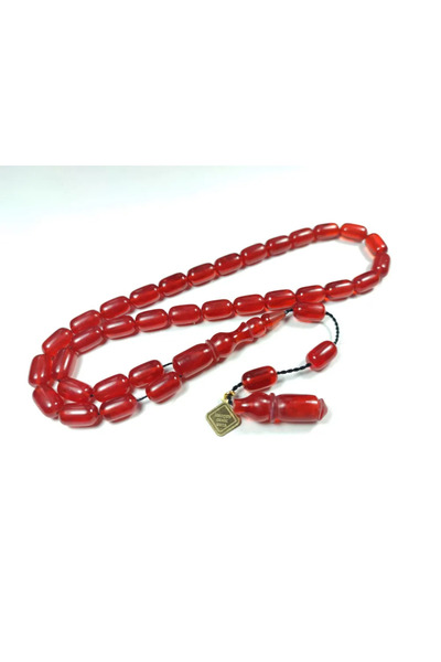 İskeçe Tesbih İskeçeli Cemil Usta İşi Υπογεγραμμένο Γερμανικό Κεχριμπάρι Ζαρ