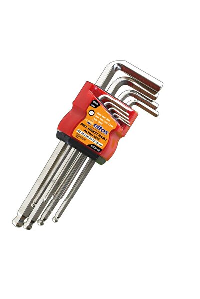 Eltos Profesyonel Misket Başlı Alyan Seti 9 Parça 180 MM