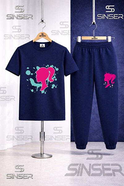 SS SİNSER Παιδικό Σετ Φόρμας με Στάμπα BRBIA HEAD ΤΥΡΚΟΥΑΖ ΒΑΜΜΕΝΟ