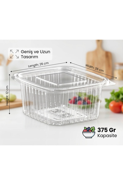 Sızdırmaz kap 75 Adet 375 cc