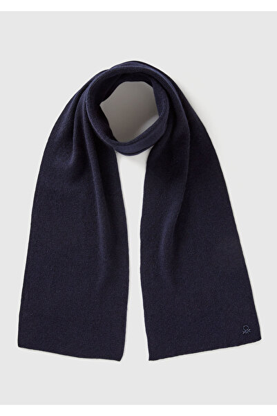 United Colors of Benetton Αγορίστικο μαντήλι σε σκούρο μπλε από μάλλινο και β...