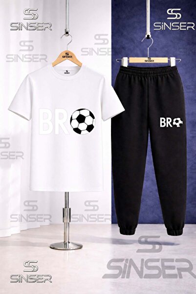 SS SİNSER Children's Bro Top Yazi Byz Printed T-Shirt Tracksuit Set