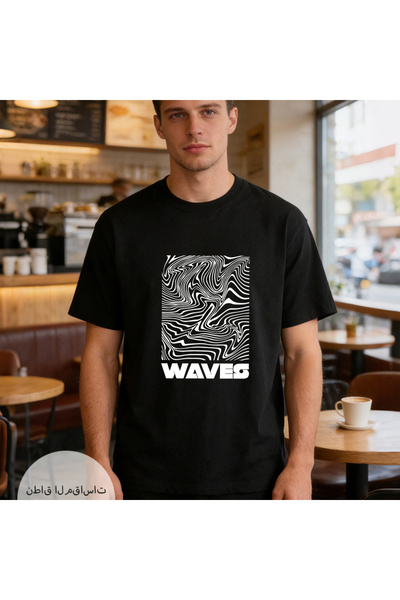 Arabest Men's Pure Cotton 312g T-Shirt, Double-Sided Heat Transfer Print, Box...