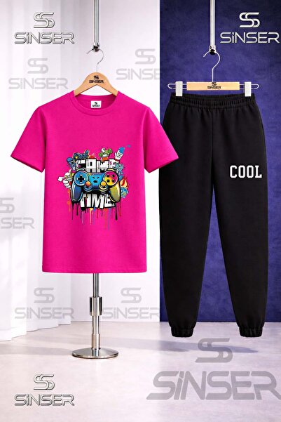 SS SİNSER Παιδικό Σετ Φόρμας GAME TIME COOL με Στάμπα και Μπλουζάκι