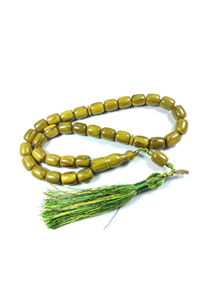 İskeçe Tesbih Ebu Zeyn Master's Work: Signed and Sealed Crimped Amber