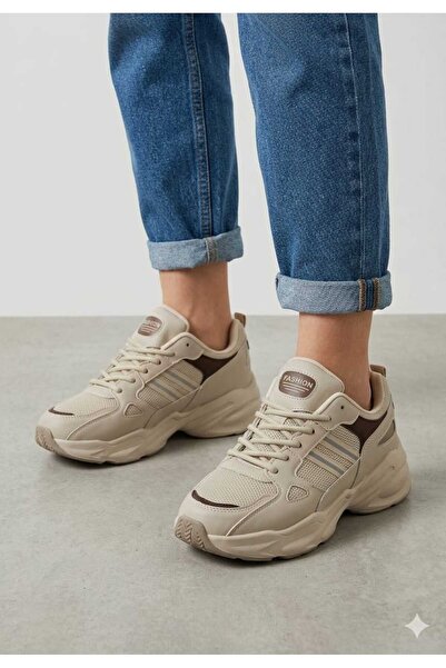 Moda Kadıköy Γυναικεία παπούτσια sneaker με σόλα από βιζόν που δεν κιτρινίζει