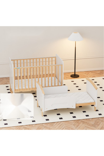 Trendbaby Stylish Wooden Baby Crib with Slim Design and Comfortable Sleeping ...