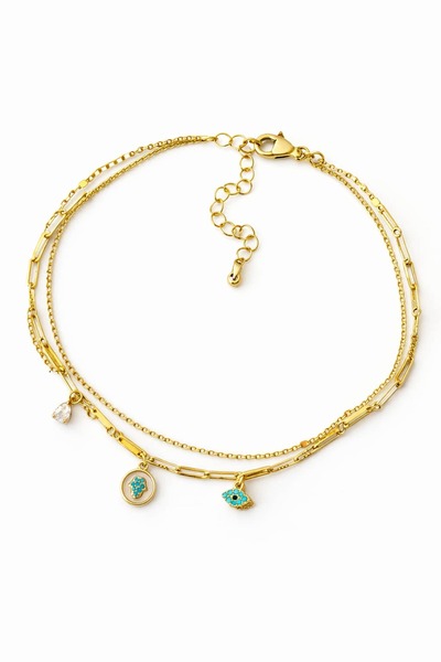 CHARMLUCKY ÖZEL SERİ HAMSA-GÖZ 2Lİ HALHAL
