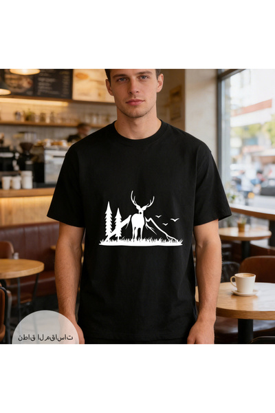 Arabest Men's Pure Cotton 231g T-Shirt, Double-Sided Heat Transfer Print, Box...