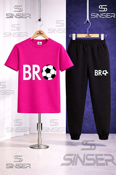 SS SİNSER Παιδικό Σετ Φόρμας με Στάμπα BRO TOP YAZI BYZ