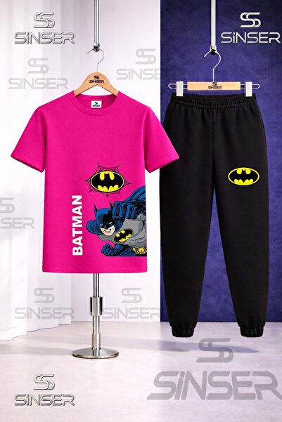 SS SİNSER Παιδικό σετ φόρμας με στάμπα BATMAN YAN KNUCKLE WRITING BYK