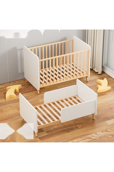 Trendbaby سرير أطفال خشبي أنيق بتصميم رفيع ومريح من Trend Baby & Trend Kids