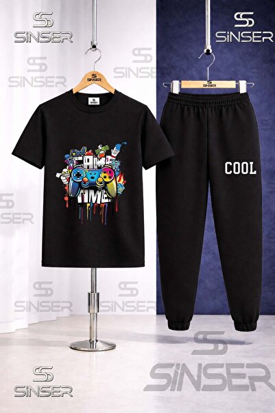 SS SİNSER Παιδικό Σετ Φόρμας GAME TIME COOL με Στάμπα και Μπλουζάκι