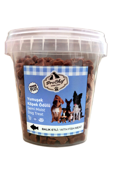 Yumuşak Ödül Maması Ufak Irk ve Yavru Köpek Kemiği Balık Etli 400 Gr