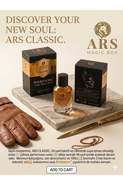 Ars Magic Box CLASSIC NİŞ ÖZEL TASARIM PARFÜM 50 ML EXTRAIT DE PARFUM - FRESH...