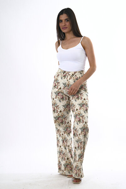 ABBRA Γυναικείο παντελόνι με σχέδια