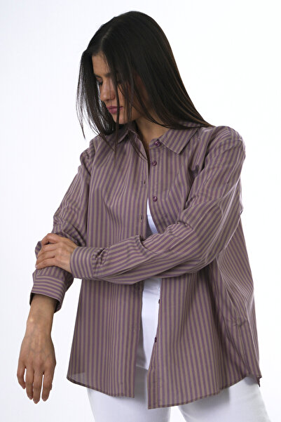 ABBRA Γυναικείο πουκάμισο με σάλι