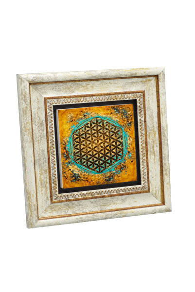 Sadrazam Σύμβολο του Λουλουδιού της Ζωής Εκτυπωμένος Πίνακας Ζωγραφικής με Φυ...