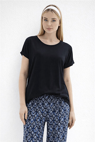 Fashion Friends Μπλουζάκι Draped Crew Neck Basic T SHIRT 26Y0194K1