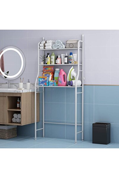 OEM Etajera Baie cu 3 Rafturi pentru Masina de Spalat - Organizator Spatiu Pr...