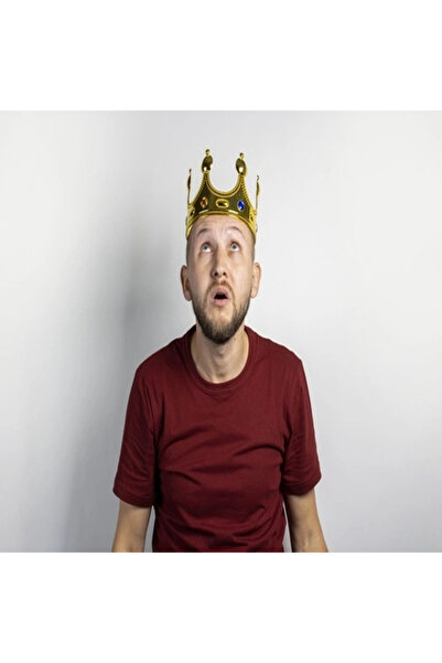 online kapsulavm avm alışveriş Plastic King Crown Gold Color Adult Size 55 cm