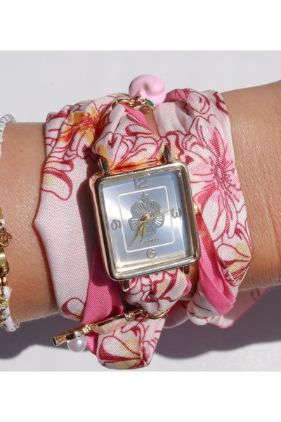 Reorah Collection Pink Lover Fular Charm Saat