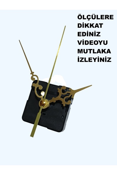 Saat Mekanizması, 18 MM ŞAFT Sessiz Çalışır Akar Mekanizma Akrep-Yelkovan-Saniye-(ASKISIZ)