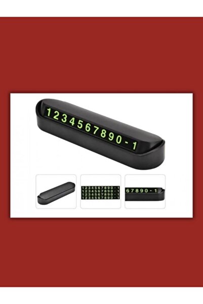 CİYESKA Araç İçi Telefon Numarası | Neon Fosforlu Park Numaratörü (Açılır-Kap...
