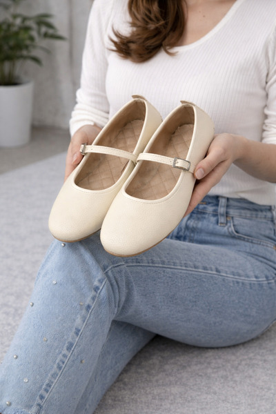 FootFrenzy Mila Γυναικεία Μπαλαρίνα – Λεπτά παπούτσια T Με αγκράφα για άνετη ...