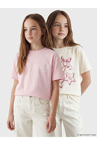 LC Waikiki Esvab • Modern & Distinctive Printed Girls' T-Shirt Set of 2