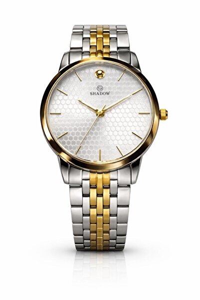 SHADOW Hexa Honey Men’s Analog Watch Honeycomb Dial Stainless Steel Silver SD097