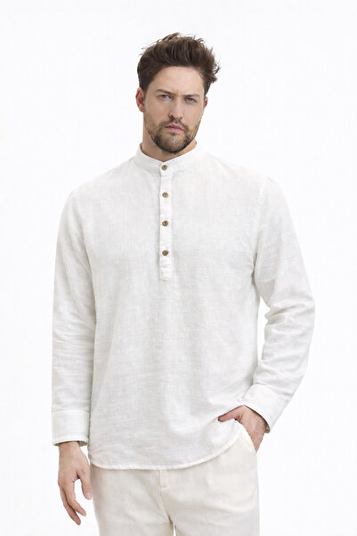 Heaven Ephesus Ανδρικό πουκάμισο με μανσέτες H.Y Y.Pat -4740