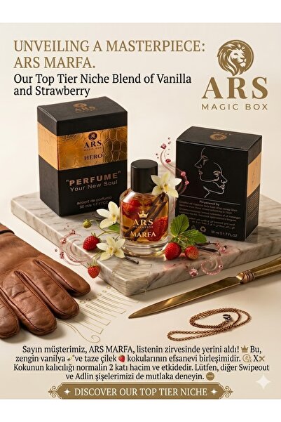 Ars Magic Box ARS MARFA NİŞ ÖZEL YAPIP 50 ML VANİLYA VE ÇİLEĞİN EFSANEVİ TOP ...
