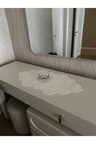 NURHAN HOME COLLECTION Σετ Δωματίου 3 Τεμαχίων με Κέντημα Εκρού