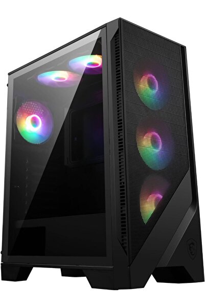 MSI MAG Forge 120A Airflow Premium Gaming PC Case Auto RGB Fan, Vertical GPU ...
