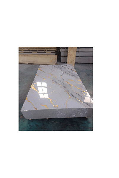 OEM Φύλλο PVC Μαρμάρινο Λευκό με Χρυσό LJ80001T 240εκ.x1.22εκ.x0.3εκ.