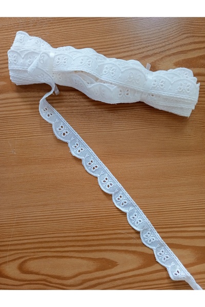 DANTELİM Voile Fisto Lace Guipure - 8 Meters.