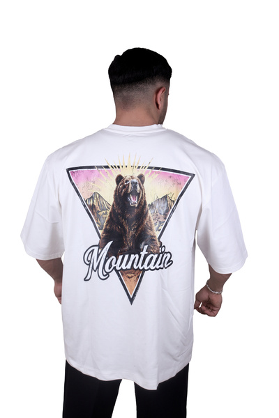 Mountain Harmony Oversize Black Unisex T-Shirt