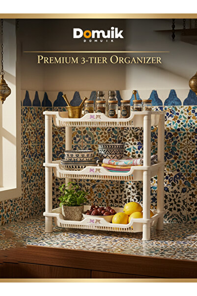 Domuik 3-Tier Countertop Organizer for Storage Shelf for Bedrooms and Kitchen...