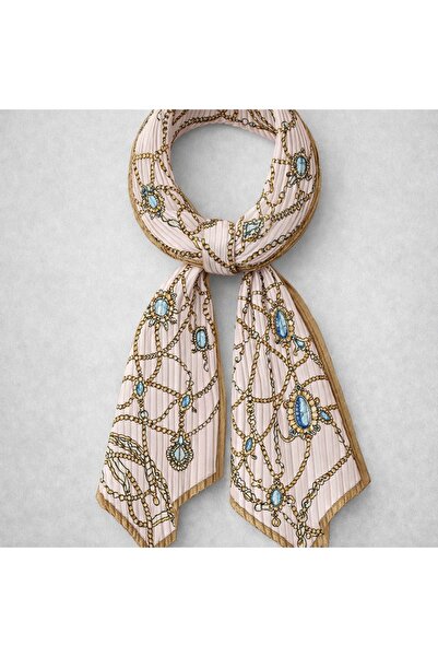 TAŞDELEN AVM Πλισέ Σατέν Μπαντάνα/Φουλάρι με Διάφορα Σχέδια