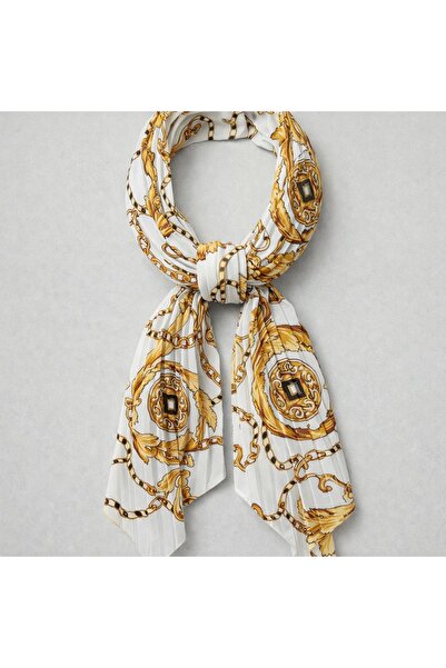 TAŞDELEN AVM Πλισέ Σατέν Μπαντάνα/Φουλάρι με Διάφορα Σχέδια