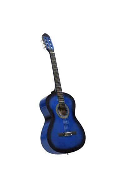 OEM Κλασική ξύλινη κιθάρα 95 εκ., με cutaway, σκούρο μπλε